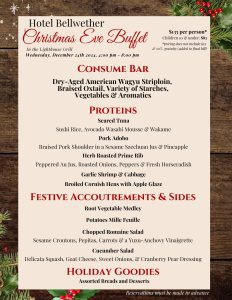 Christmas Eve Buffet at the Lighthouse Grill @ Hotel Bellwether
