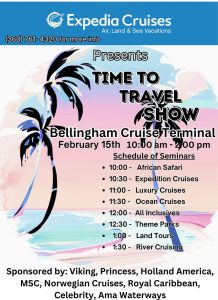 Expedia Cruises Time to Travel Show @ Bellingham Cruise Terminal